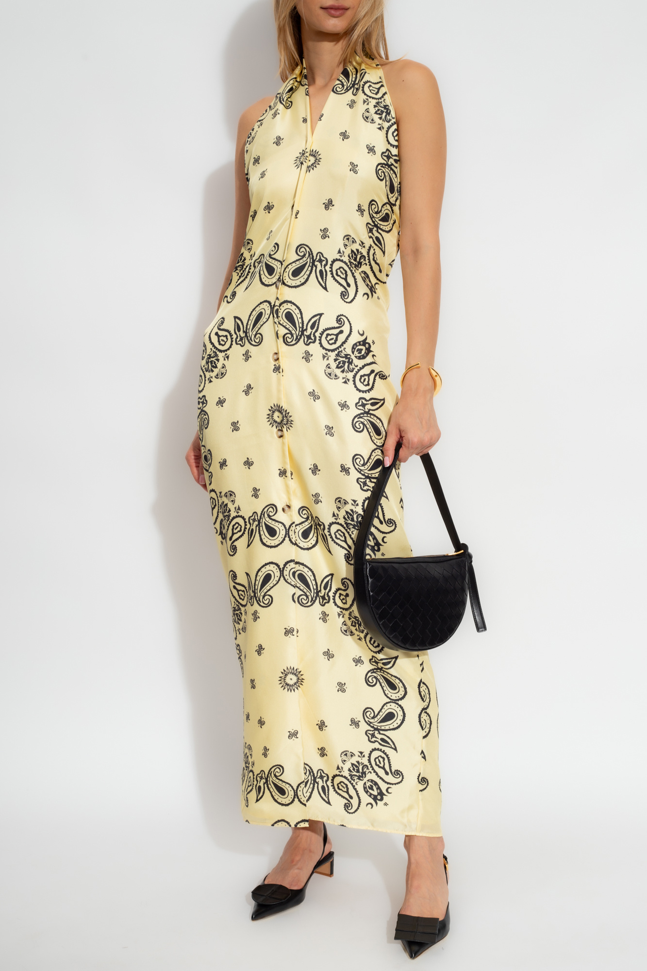 【送料&関税込】Nanushka Elima Dress Yellow 'Elima' paisley dress Nanushka